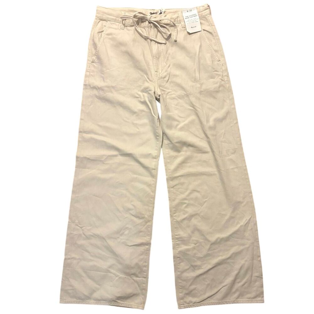 NWT Madewell The Ultimate Wide-Leg Pant in Airy Denim In Vintage Canvss Size 30 - Picture 4 of 10